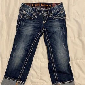 Size 25 Rock Revival Capri jeans